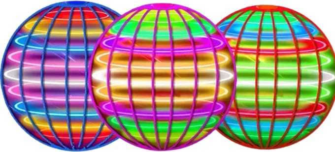 Nivard Flying Ball - Interactief speelgoed met LED-verlichting - 3 stuks