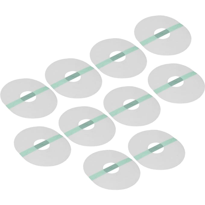 10 stuks Sensor Covers Ovale Vorm Zelfklevend Waterdicht Ademend Sensor Pleisters voor Douchen Wandelen white