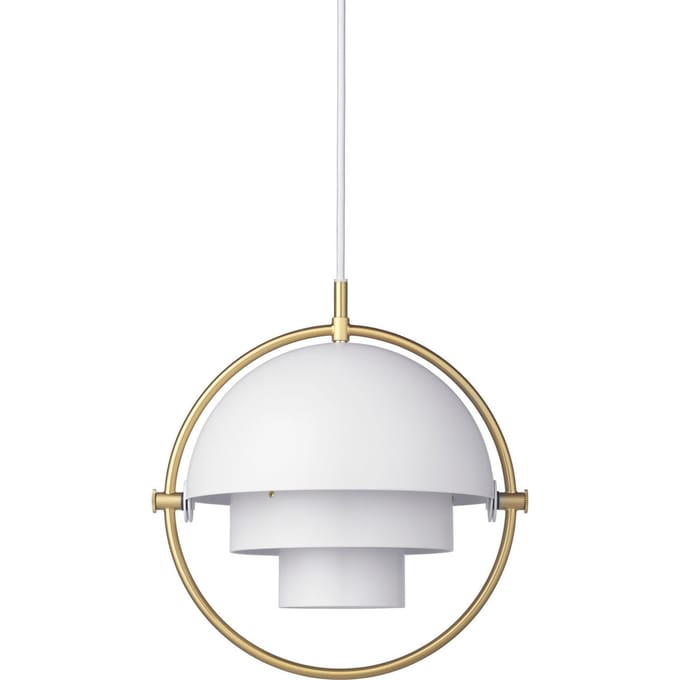Gubi - Multi-Life hanglamp - wit - Ø 22,5 cm - brass