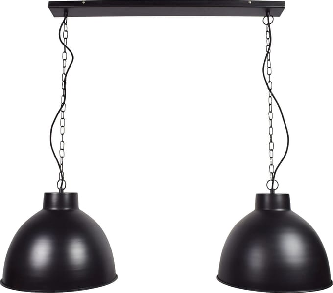 Hanglamp Rocky Ø40cm Double Mat Black
