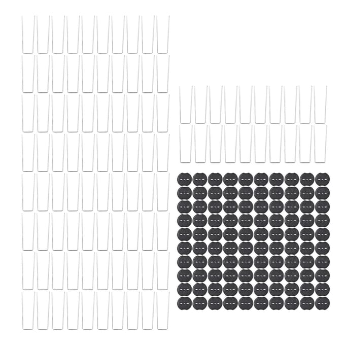 100 stuks Grondpen U-vormig Warm gegalvaniseerd staal Grondpin Landschapspieken met buffer