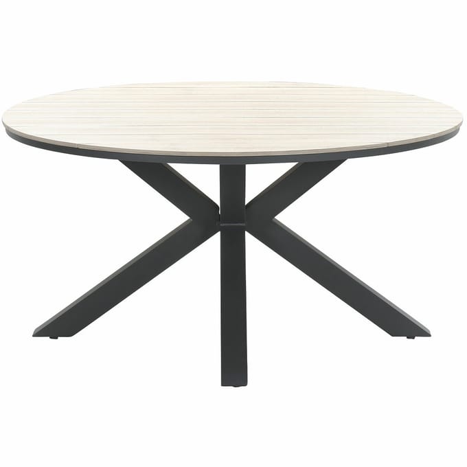 Garden Impressions Edison tuintafel Ø148 cm light teak vironwood