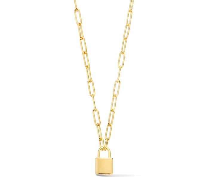 Zilver Verguld Collier slotje 2101900