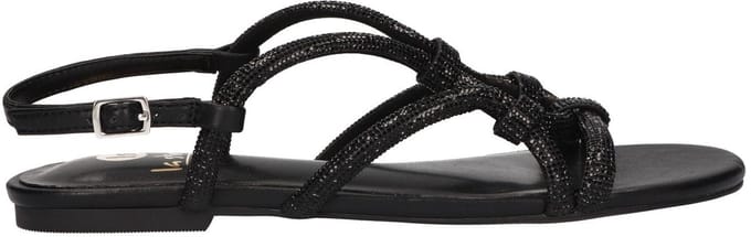 La Strada Sandaal Zwart Glitter Synthetisch - Damesschoenen - Maat - 41