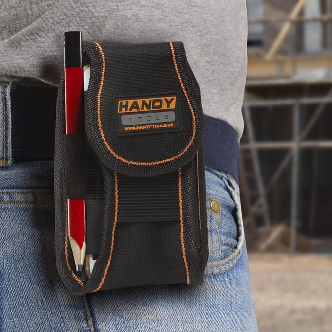 Telefoonhouder met riemclip - 5,5" | Stevige holster met klittenbandsluiting [10269]