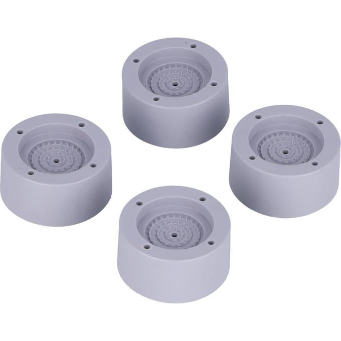 4 Pièces Coussin Lave-linge Plus Antidérapant Très Pratique Installation Plus Facile Résistant à l'Usure Coussin Anti-vibration gray