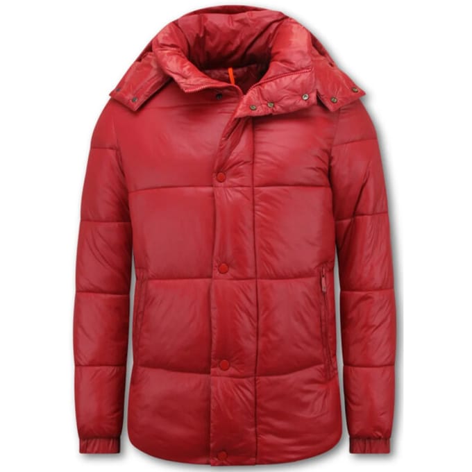 Jassen Heren - Puffer Jas Heren - Tussenjas Heren - Winterjas Heren Waterdicht - 8055 - Rode Jas