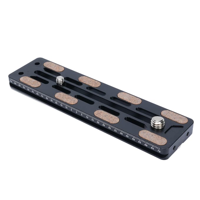 140MM Camera Snelwisselplaat met 1/4in 3/8in Schroef Aluminiumlegering Statief Mount Basisplaat voor black