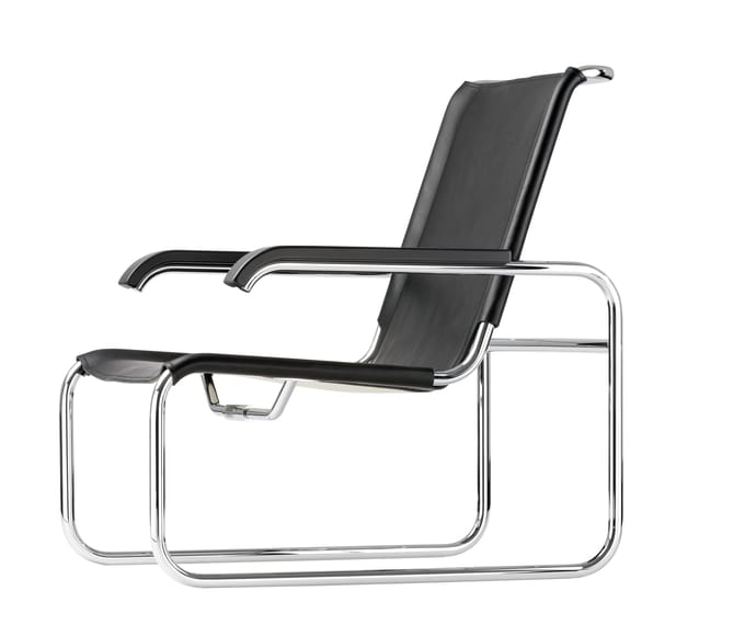 Thonet - S 35 L Fauteuil - zwart