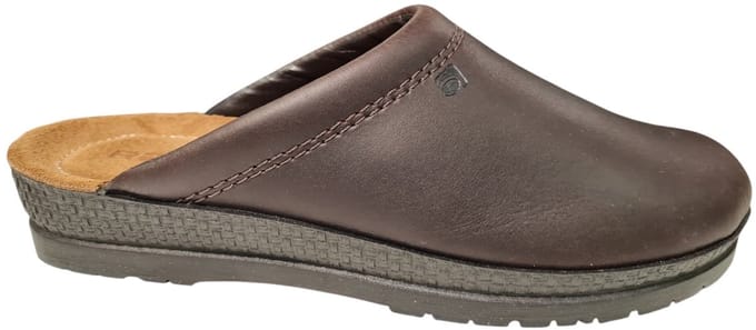 Rohde Leren Heren Pantoffels - Bruin - Maat 40
