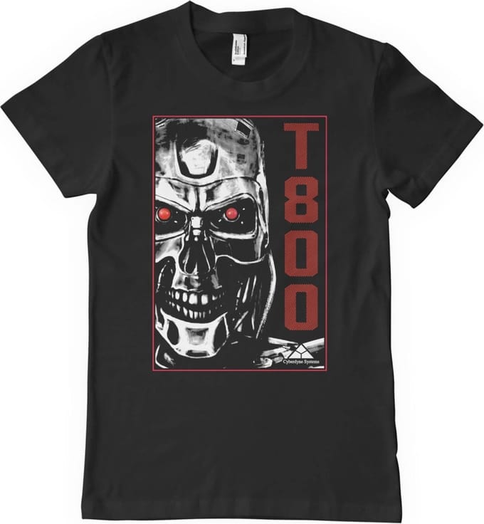 The Terminator Heren Tshirt -S- T-800 Machine Zwart