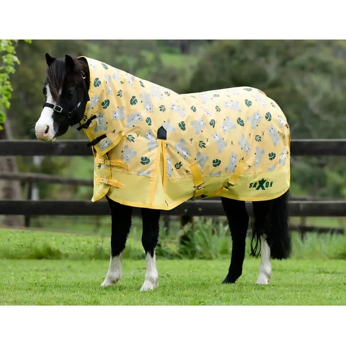 Outdoor ponydeken met nekbedekking Saxon Combo Neck 600D 180g