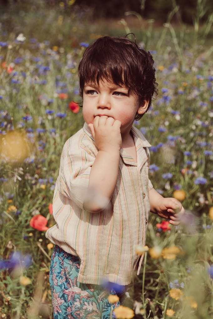 Louise Misha Shirt Alov Multico Rainbow Line Maat: 9M | Overhemden Outlet | kids | Beige