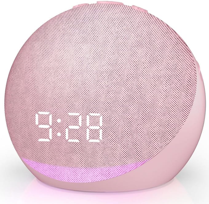 Digitale Wekker met Natuurlijke Geluiden, Bluetooth Speaker en Nachtlamp