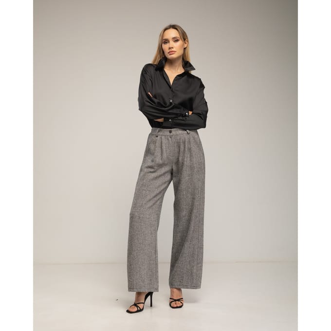 Broek met hoge taille