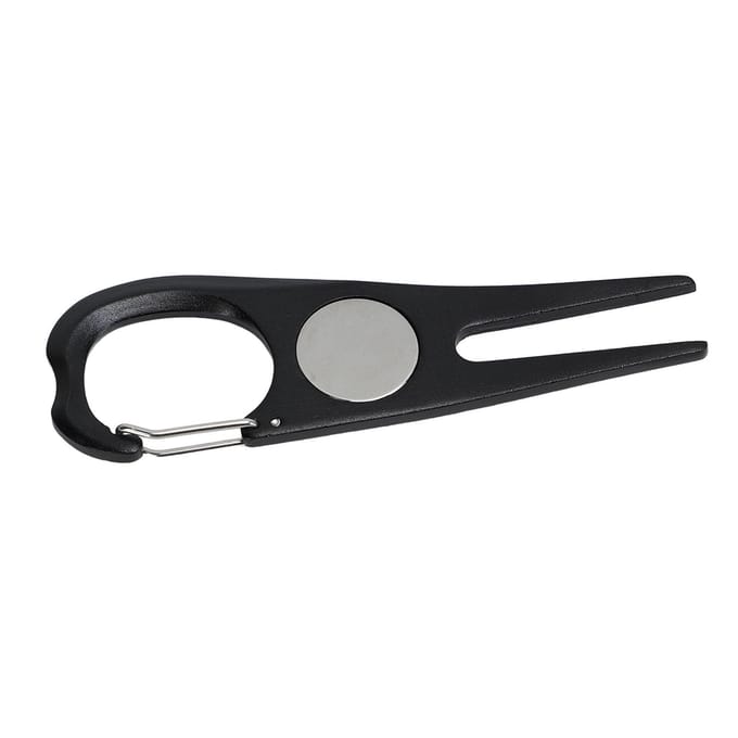 Outil de relèvement de golf, fourche de green de golf en alliage d'aluminium, fourche de golf magnétique, outils de réparation de pelouse gray