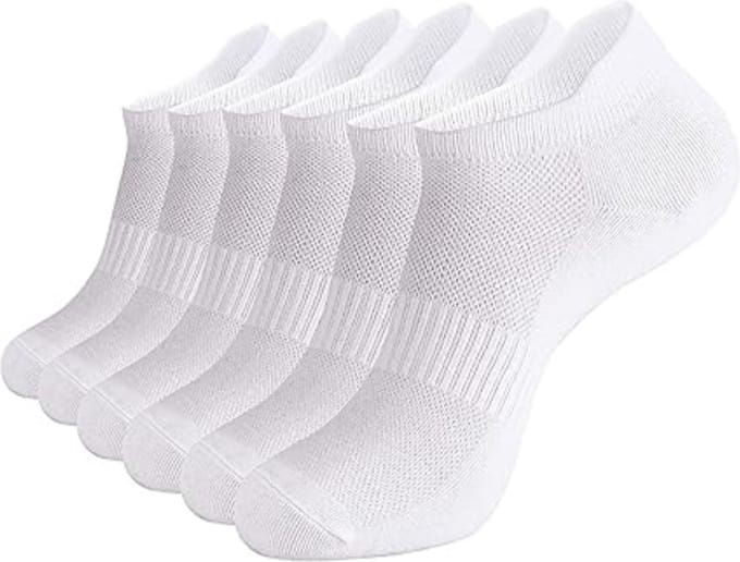 BOTC Enkelsokken 6 Paar - Dames & Heren - Maat 38-42 - Ankle Socks - Wit