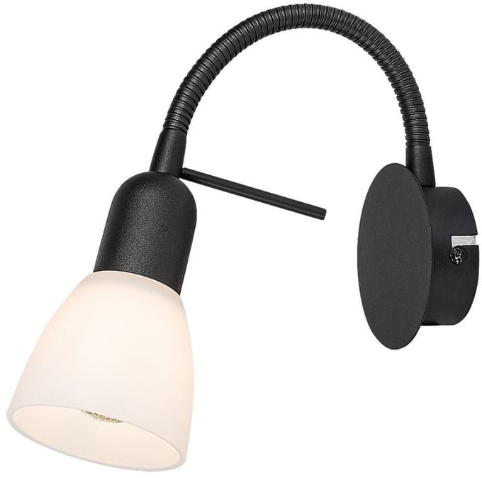 Rabalux - Wandlamp - Spot E14 fitting - IP20 - Zwart - Soma