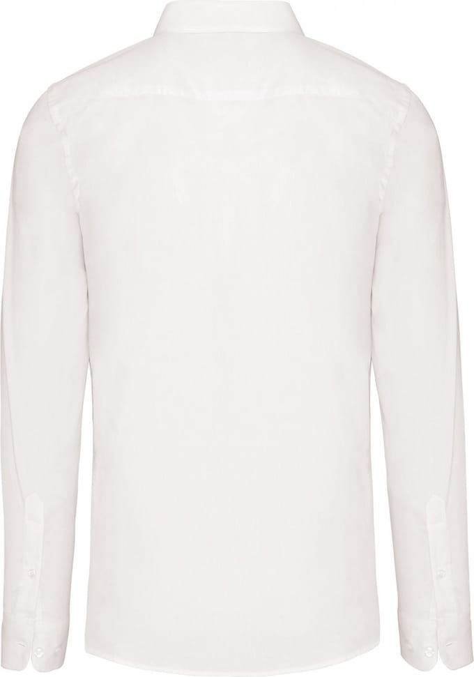 Kariban Herenoverhemd in popeline met lange mouwen K513 - White - L