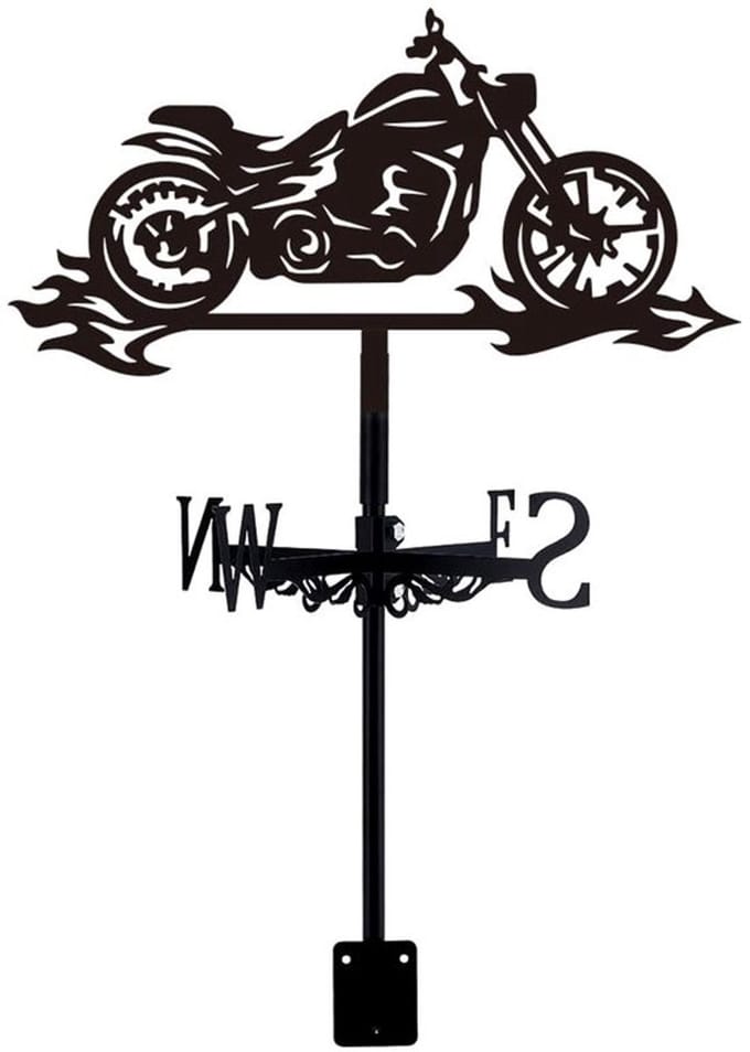 Allecto - Weervlag - Windwijzer voor schuur - Zwart - Tuin ornament