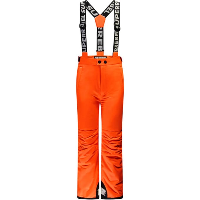 SuperRebel - SPEED Ski Pant Neon Orange - Neon Orange - Maat 164