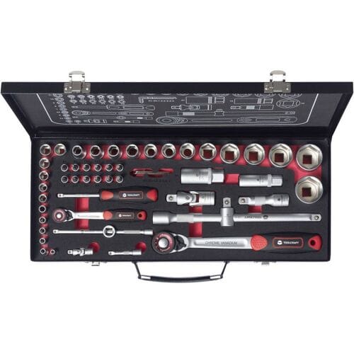 TOOLCRAFT TO-9626409 Omschakelratelset 1/4 (6,3 mm), 1/2 (12,5 mm) Afmeting, lengte44.5 cm