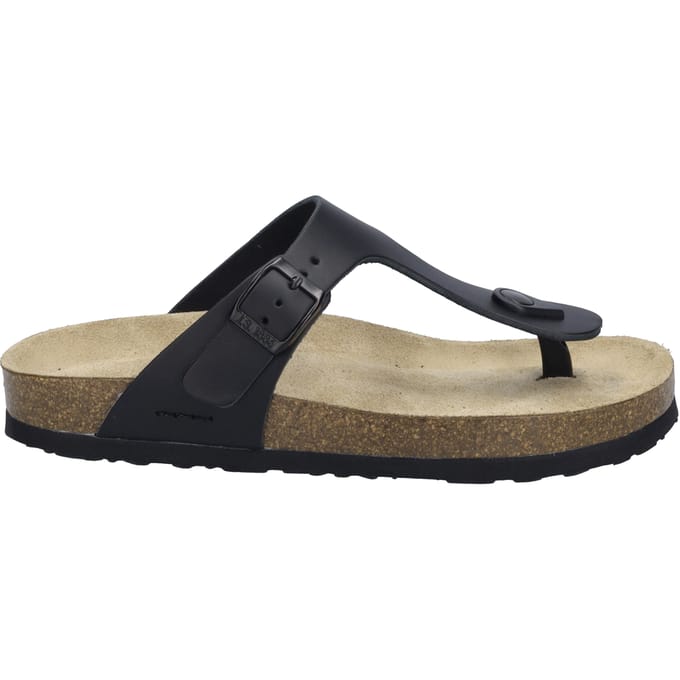 Josef Seibel Hermine 02 Dames Teenslippers - Zwart - 40