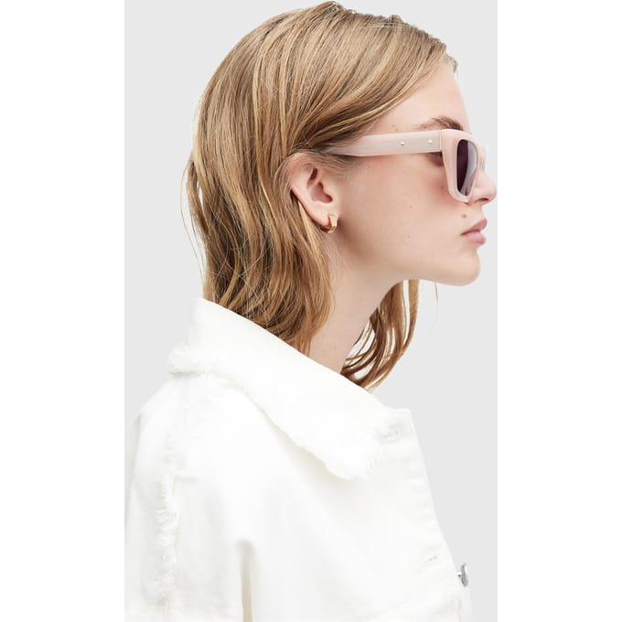 AllSaints Kitty Sunglasses Plaster Pink Maat: OS | Zonnebrillen Outlet | Dames | Roze