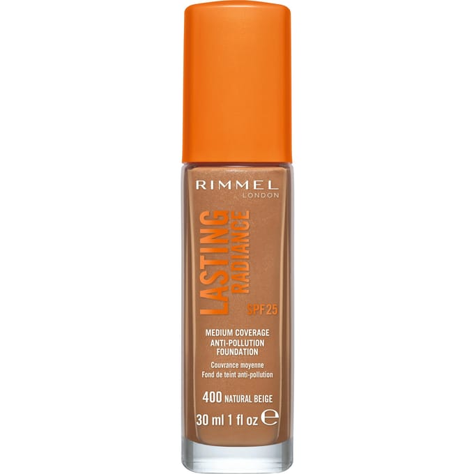 Rimmel Lasting Radiance Foundation SPF 25 400 Natural Beige 30 ml