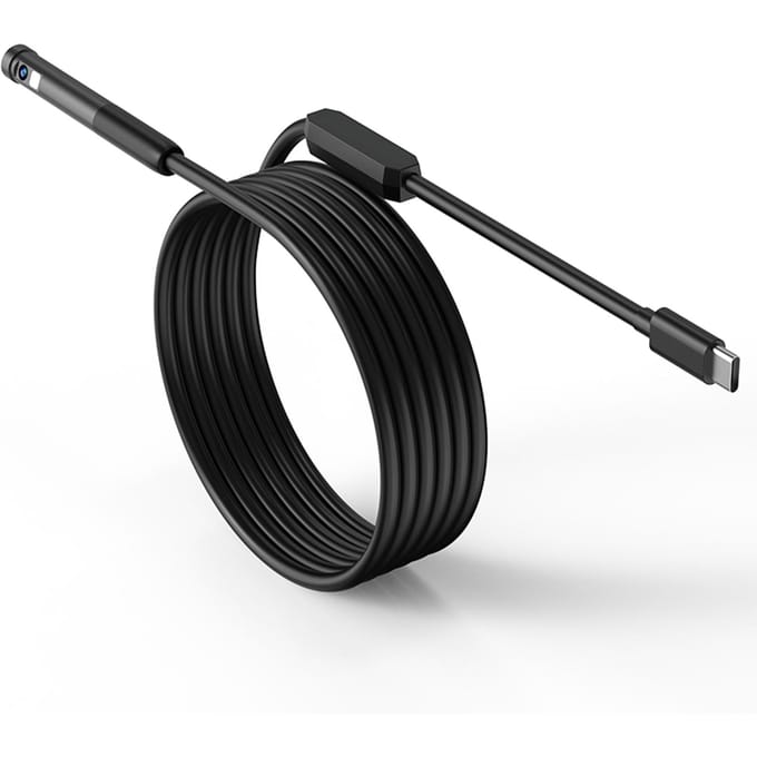 TypeC Endoscoopinspectie Borescope Camera 7,9 mm Ingebouwde verstelbare LED-verlichting IP67 Waterdicht Dual Lens