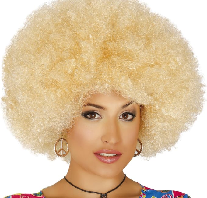 Fiestas Guirca Verkleedpruik Afro Synthetisch Blond One-size