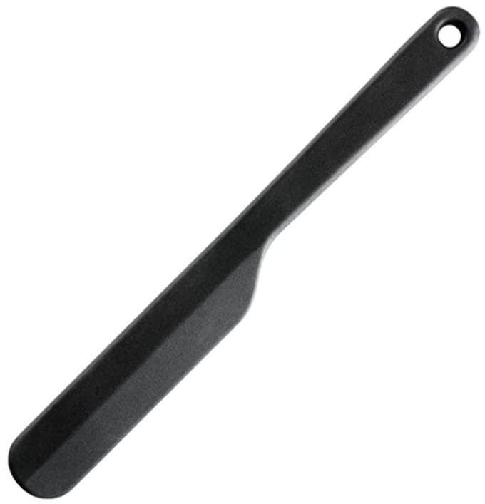 Gastro Max siliconen deegschraper, smal, (B)30 mm, zwart