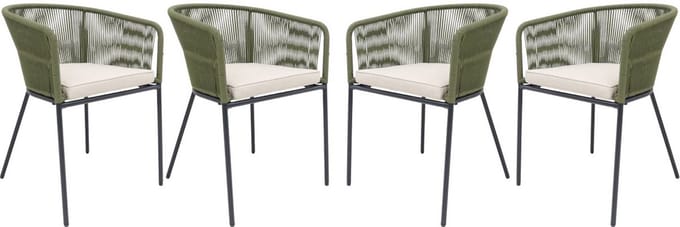 sweeek - Tuinstoelen, santos, set van 4