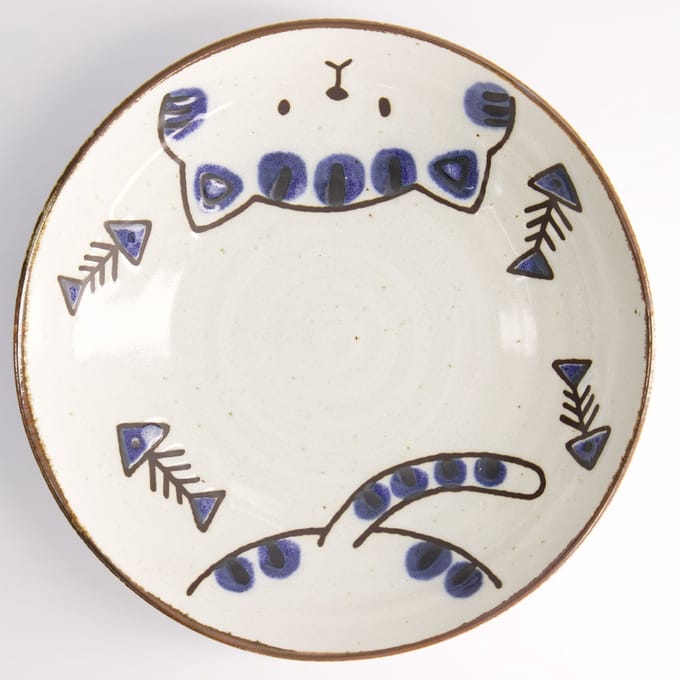 Tokyo Design Studio – Kawaii – Kat Nako – Bord – Blauw – 21×5.2cm