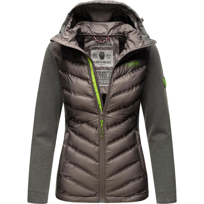 Navahoo Dames Gewatteerde Jas Nimm mich mit – Getailleerd, Stijlvol & Comfortabel met Capuchon
