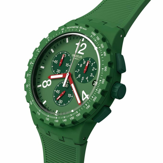 Swatch PRIMARILY GREEN SUSG407 Polshorloge, Groen black