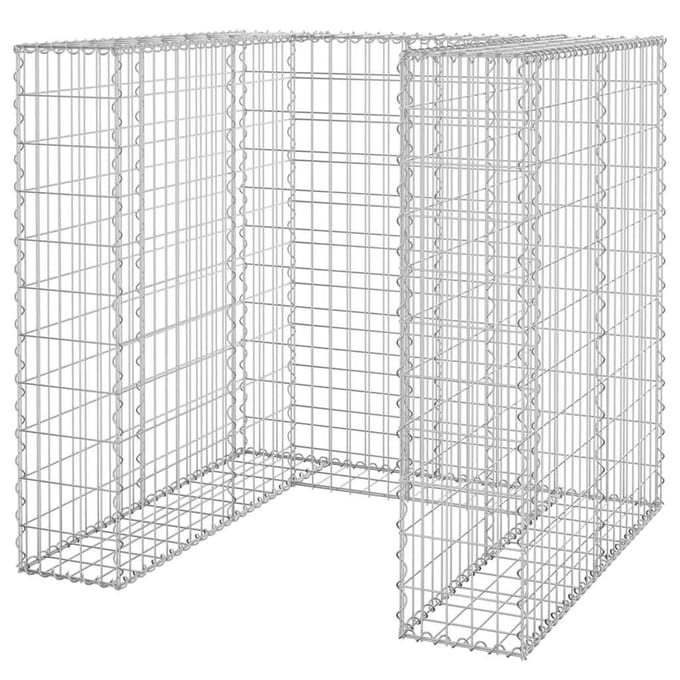 vidaXL - Schanskorf - voor - container - 110x100x110 - cm - gegalvaniseerd - staal