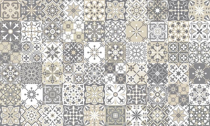 Zelfklevende spatwandsticker - MARIALLA TILES - 60x100cm