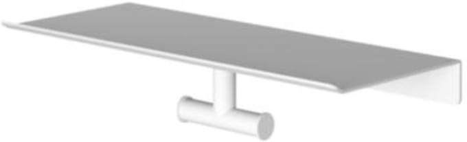 Hotbath &More Shelves - Dubbele Handdoekhaak - Voor Planchet - Mat Wit