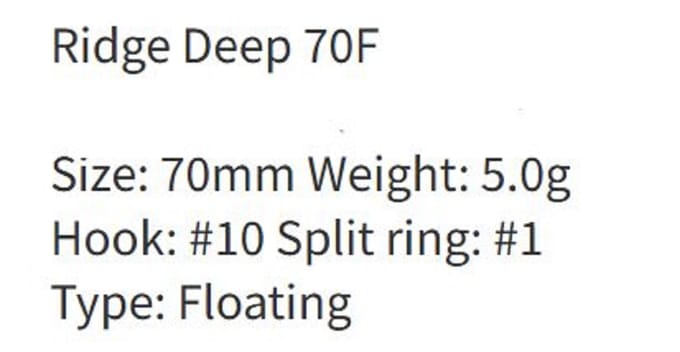 Zipbaits Rigge Deep 70F Drijvend Aas 191 (2640)