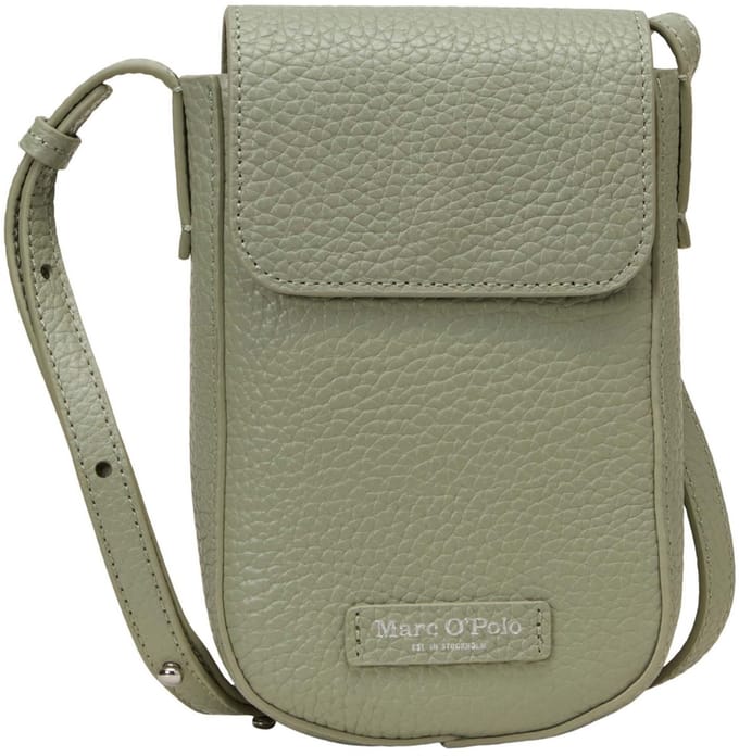Marc O'Polo telefoontasje schoudertas Becky Cellphone Bag Fresh Sage groengrijs