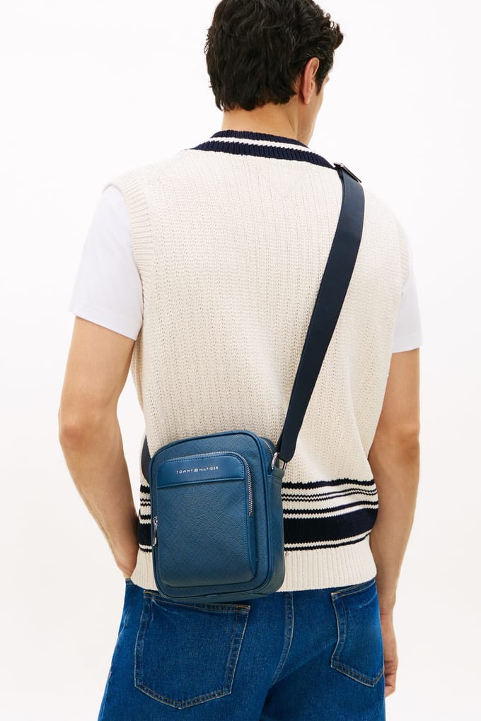 Tommy Hilfiger Flag Monogram Mini Crossover Aegean Sea Größe: OS | Taschen Outlet | Herren