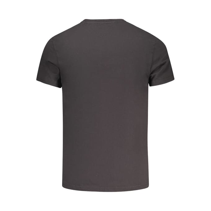 Regular fit T-shirt van puur katoen met labelopschrift