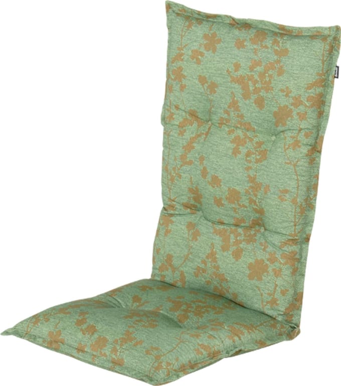 Hartman tuinstoel kussen - Aiko green - hoge rug - 123x50x10cm