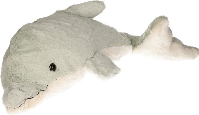 Pluche mega dolfijn knuffel lichtgroen 78 cm