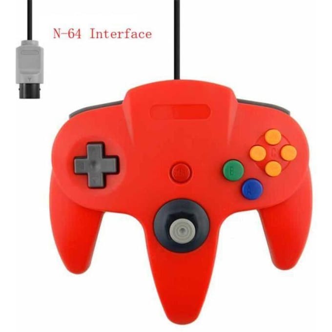 Manette de jeu filaire N64 - Rouge - Contrôleur rood