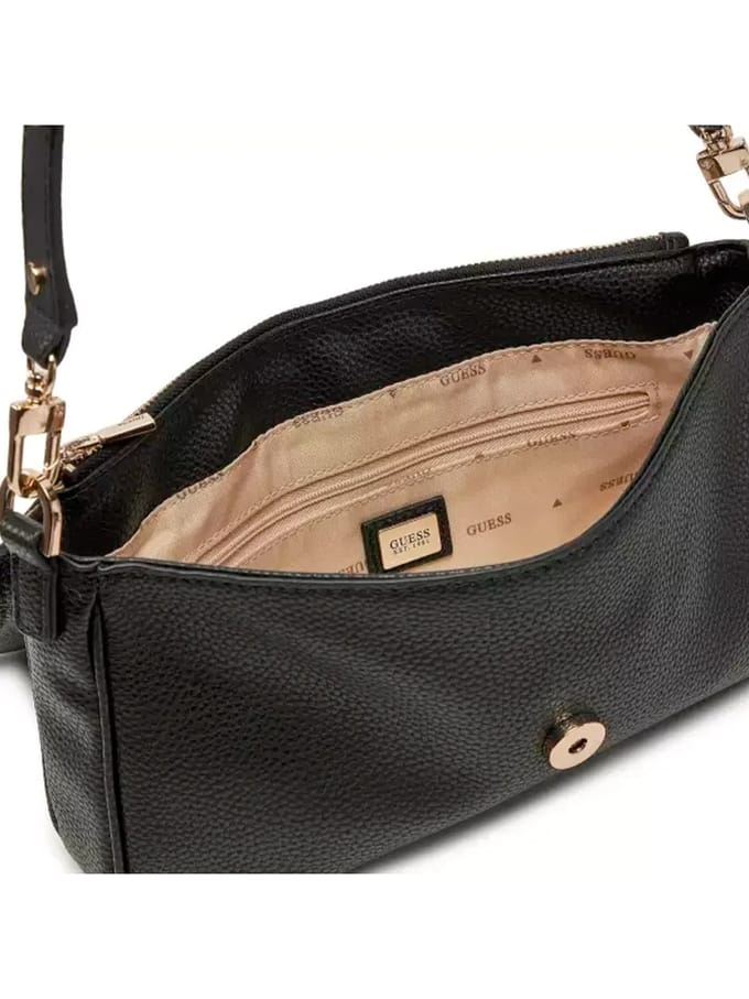GUESS Schoudertas Circe Flap Shoulder Bag Black Zwart