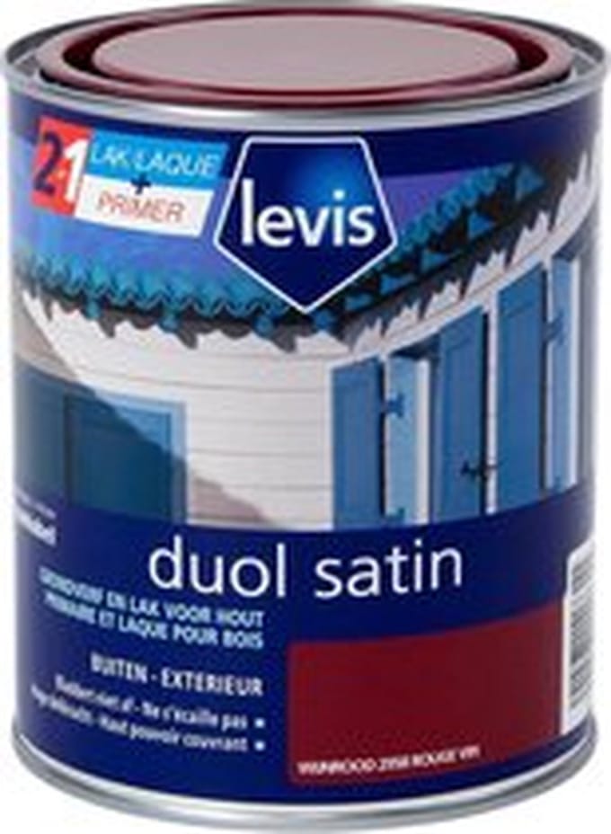 Levis - Duol Hout Buiten Satin - Wijnrood - 0,75 L