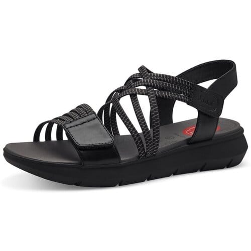 Jana Dames Sandaal - 28766-001 Zwart - Wijdte H - Maat 38