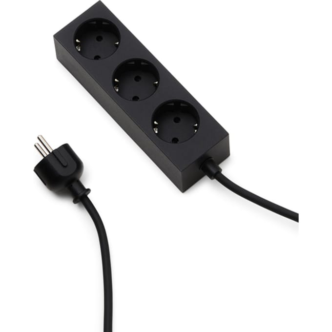 Pedestal Power Bar contactdoosstrip - charcoal - 2 m